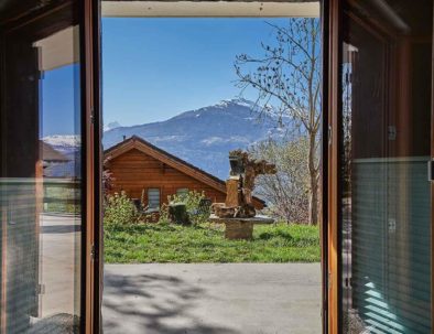 La Forge de Diogne - Sicht von eurem Schlafzimmer auf den Alpen