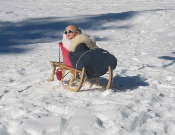 Baby in the snow